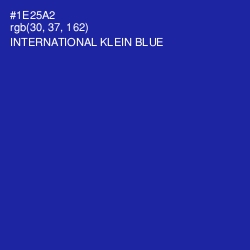 #1E25A2 - International Klein Blue Color Image